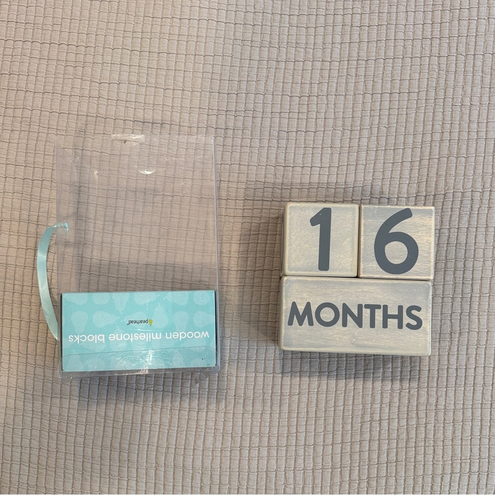 Pearhead Gray Milestone Blocks